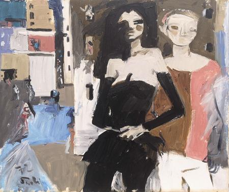 Quadro di Bruno Paoli Via della rondinella - olio tela 